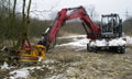 Schnitt Griffy am 12t Neuson Bagger